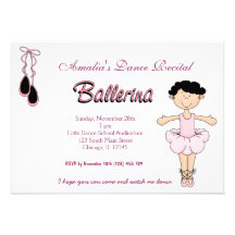 Dance Recital Invites