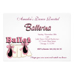 Dance Recital Personalized Announcements