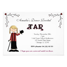 Dance Recital Personalized Invitation