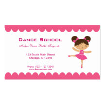 Dance School Business Card Template