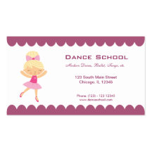 Dance School Business Card Templates