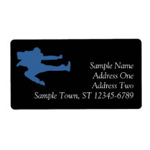 Dance Silhouette Shipping Label