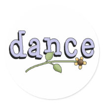 Dance Round Stickers