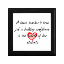 Dance Teacher - Building Cofidence Keepsake Box
