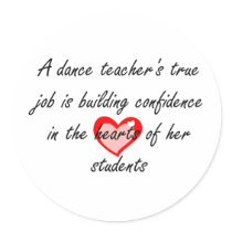 Dance Teacher - Building Confidence Sticker
