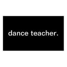 Dance Teacher Business Card