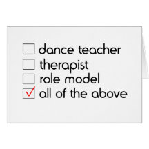 Dance Teacher Greeting Card