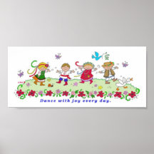 Dance with Joy Every Day Posters