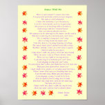 Dance With Me a poem posters