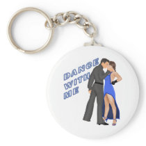 Dance With Me (blue) Keychain