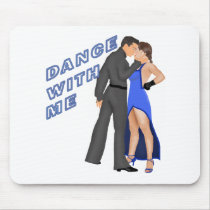 Dance With Me (blue) Mousepad