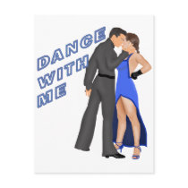 Dance With Me (blue) Postcards