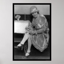 Dancer and Her Garter Flask 1926 Poster
