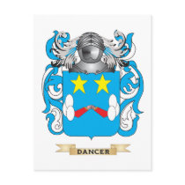 Dancer Coat of Arms Post Cards