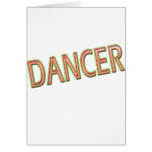 Dancer design greeting cards