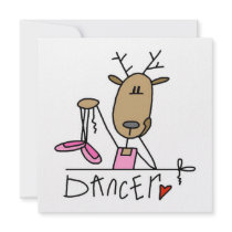 Dancer Reindeer T-shirts and Gifts Announcements