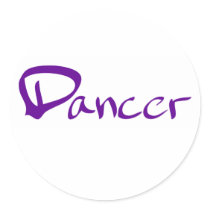 Dancer Round Stickers