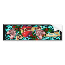 Dancer Tatto Bumper Sticker