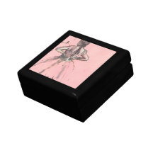 Dancer Viewed from the Back by Edgar Degas Keepsake Boxes