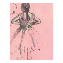 Dancer Viewed from the Back by Edgar Degas Post Cards