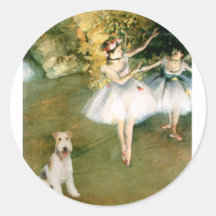 Dancer - Wire Fox Terrier #1 Stickers
