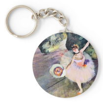 Dancer with a Bouquet of Flowers by Edgar Degas Keychains