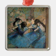 Dancers in blue, 1890 christmas ornaments