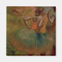 Dancers Wearing Green Skirts, c.1895 Fridge Magnet