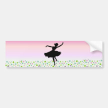 Dancing amongst the stars - pink sunset bumper stickers