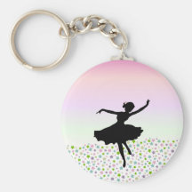 Dancing amongst the stars - pink sunset key chain