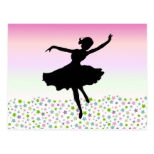 Dancing amongst the stars - pink sunset post cards
