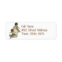Dancing Angels Mailing Labels