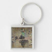 Dancing at the Moulin Rouge: La Goulue, 1895 Keychains
