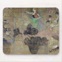 Dancing at the Moulin Rouge: La Goulue, 1895 mousepads