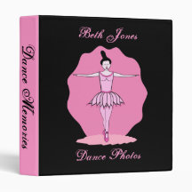 Dancing Ballerina Binder