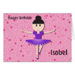 dancing ballerina card