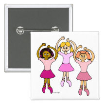 Dancing Ballerinas Button