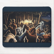 Dancing Bear Art Mousepad Wildlife Art Mousepad