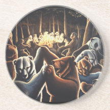 Dancing Bears Art Coasters Party Animals Coaster