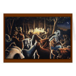 Dancing Bears Painting Card Art Print Cards