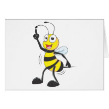 Dancing Bee Greeting Card