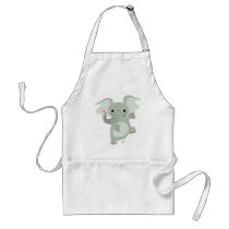 Dancing Cartoon Elephant  Cooking Apron