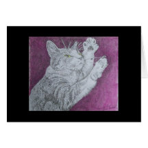 dancing cat card