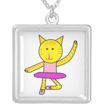 Dancing cat pendants