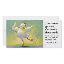 Dancing chicken fun art cute colourful happy dance