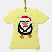 Dancing Christmas Penguin Christmas Tree Ornament