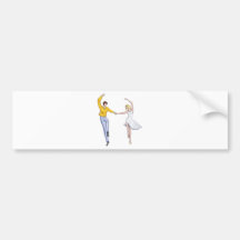 Dancing Couple Bumper Stickers