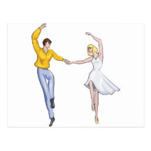 Dancing Couple Postcard