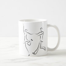 Dancing Couple Sketch Coffee Mugs