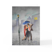 DANCING COUPLE UMBRELLA CARDS